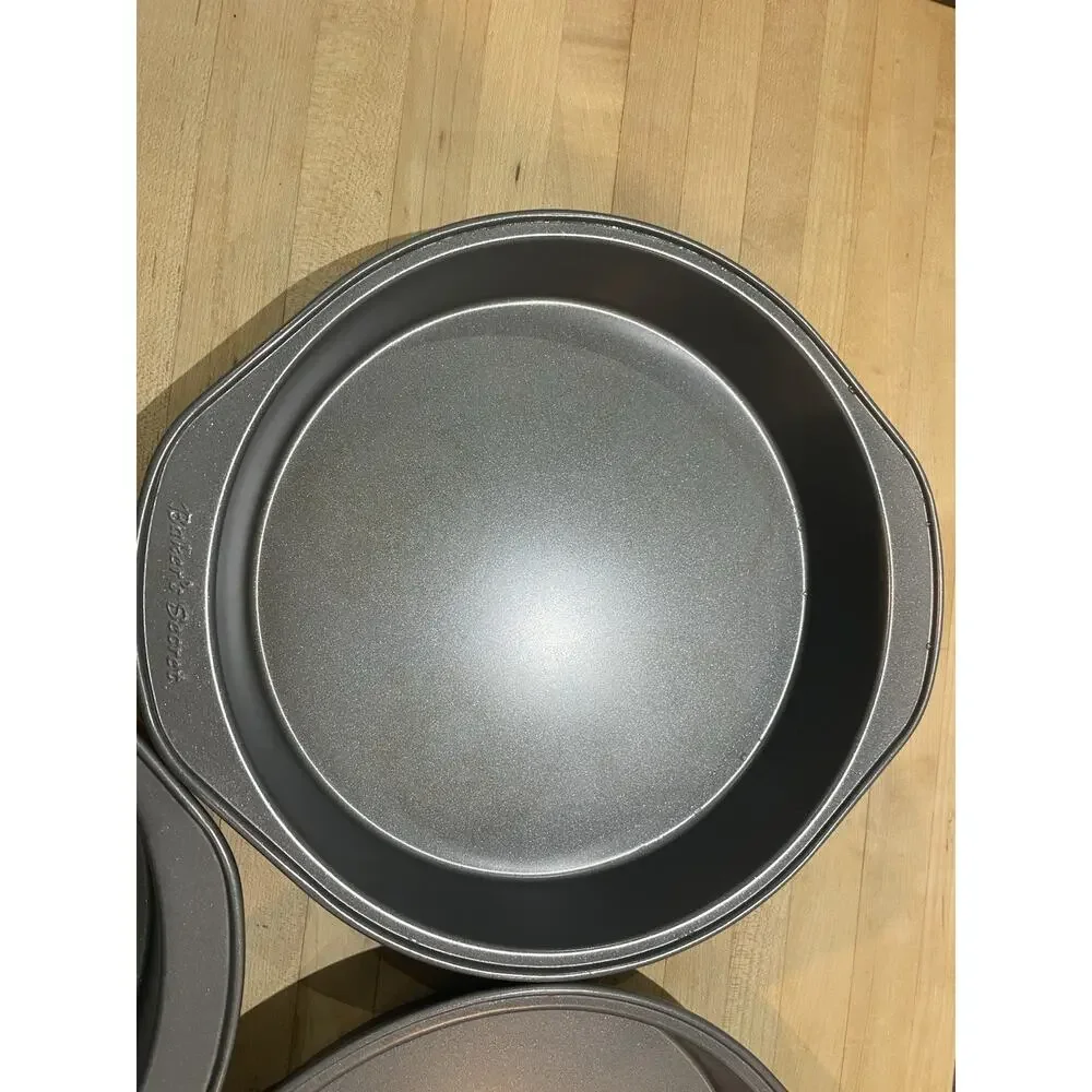 3 Vintage EKCO Baker’s Secret Pie Pan Metal Plate USA 1980s Bakeware 9”